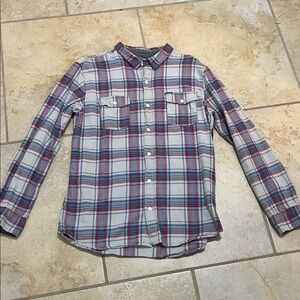 Men's Plaid Button-Up Shirt
